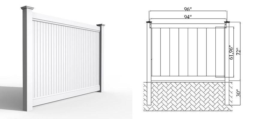 Landscaping Fence Example